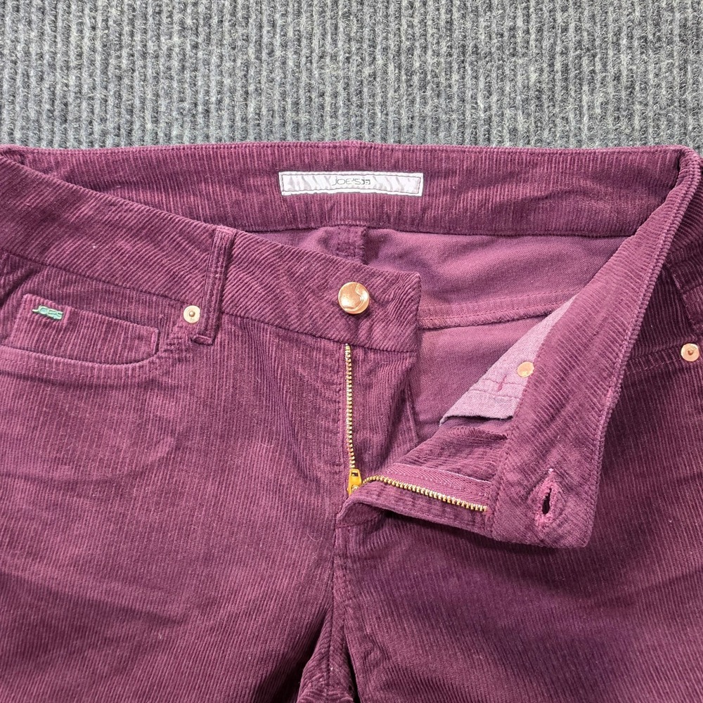 Joe's Jeans Corduroy Pants Women 29 Plum Purple Excellent Bootcut Flare Trouser